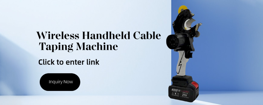 Πάρτε το σύρμα τυλίγοντας παντού! Το AT-101 Ασύρματο Φορητό Μηχάνημα Ταινιοποίησης Καλωδίων προσφέρει γρήγορη, φορητή και ακριβή ταινιοποίηση χωρίς όρια.