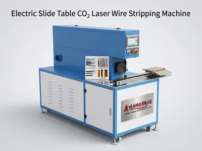 Ηλεκτρικό Τραπέζι Ολίσθησης CO₂ Laser Μηχάνημα Απογύμνωσης Καλωδίων CLS60-D - Κοπή και απογύμνωση καλωδίων