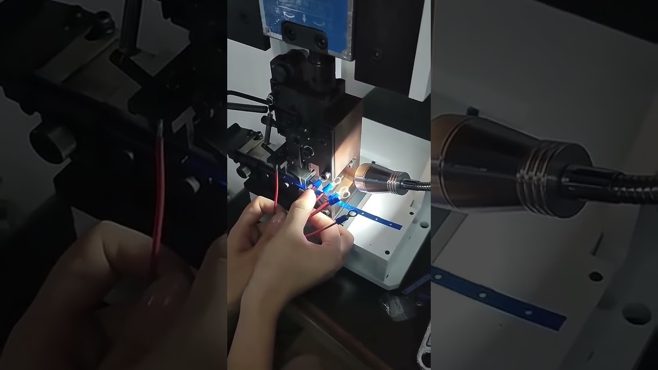 Αυτόματη Μηχανή Κρίπινγκ Ακροδεκτών 2Τ για Προ-μονωμένα Σύρματα #μηχανή