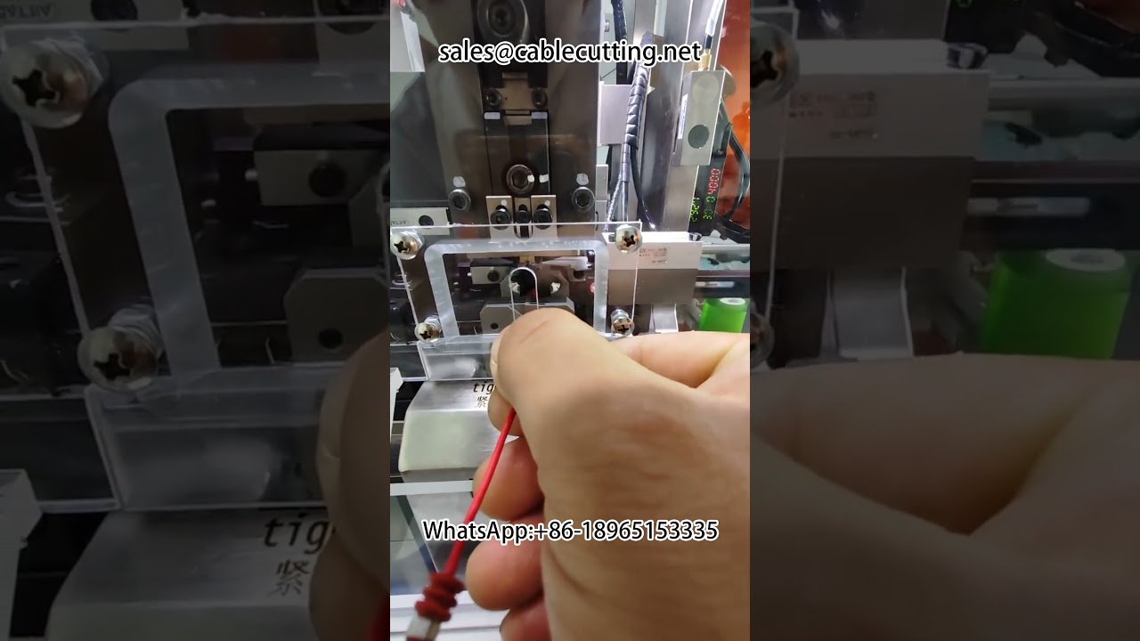 Απογύμνωση και Πτύχωση Αδιάβροχων Βυσμάτων | Μηχανή Ακριβείας #CrimpingMachine