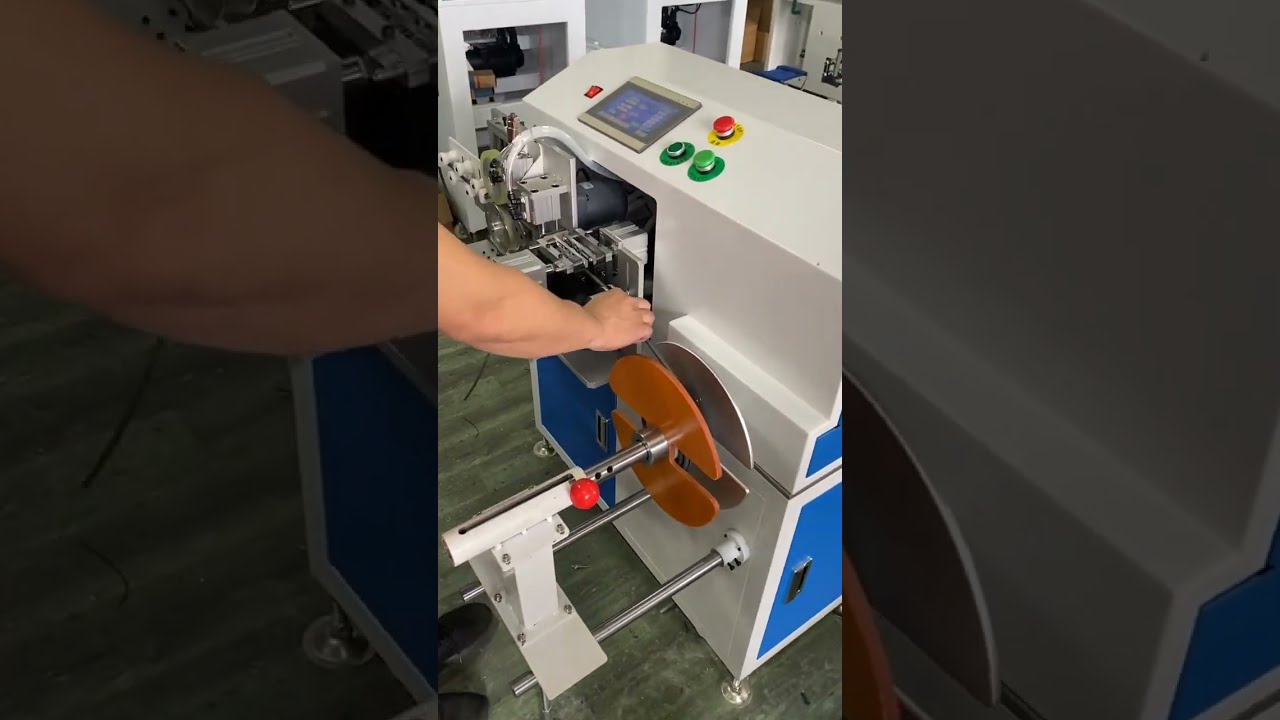 Αυτόματη Μηχανή Κατεργασίας Καλωδίων Διπλής Άκρης: Μέτρηση, Διαλογή, Απογύμνωση, Κοπή, Περιέλιξη & Συσπείρωση