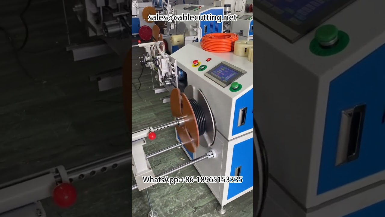 Αυτόματη μηχανή μέτρησης, διαλογής, κοπής, περιέλιξης και δεσίματος καλωδίων | Μηχανή περιέλιξης με μέτρηση μέτρων