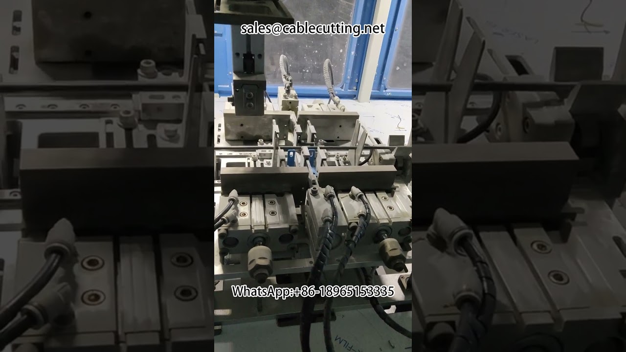 Πλήρως αυτόματη μηχανή τύλιξης, απογύμνωσης και δέσης καλωδιώσεων #μηχανή επεξεργασίας καλωδίων #ακροδέκτες