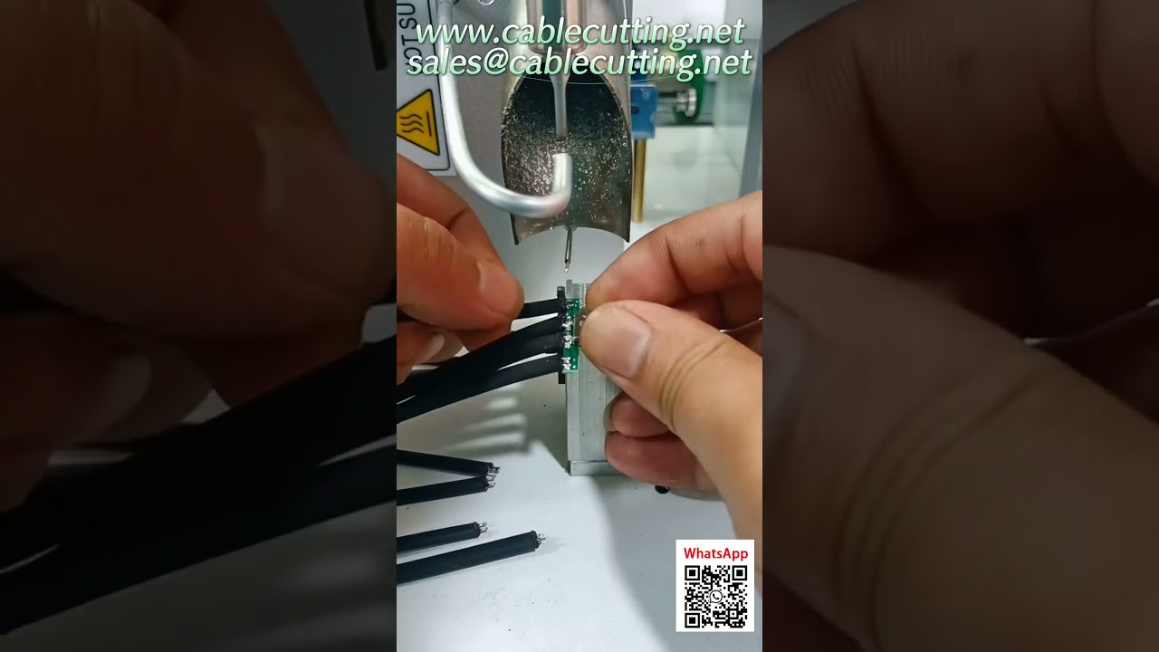 Automatic Wire Cutting and Stripping Machine with Coiling and Packaging System