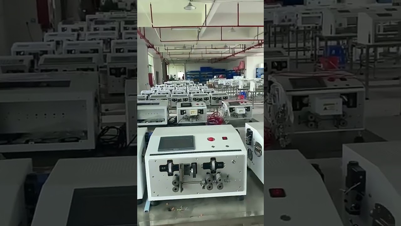 Νέο Σχέδιο 220V Αυτόματο Μηχάνημα Κοπής & Απογύμνωσης Καλωδίων Διπλής Γραμμής 0-6mm²