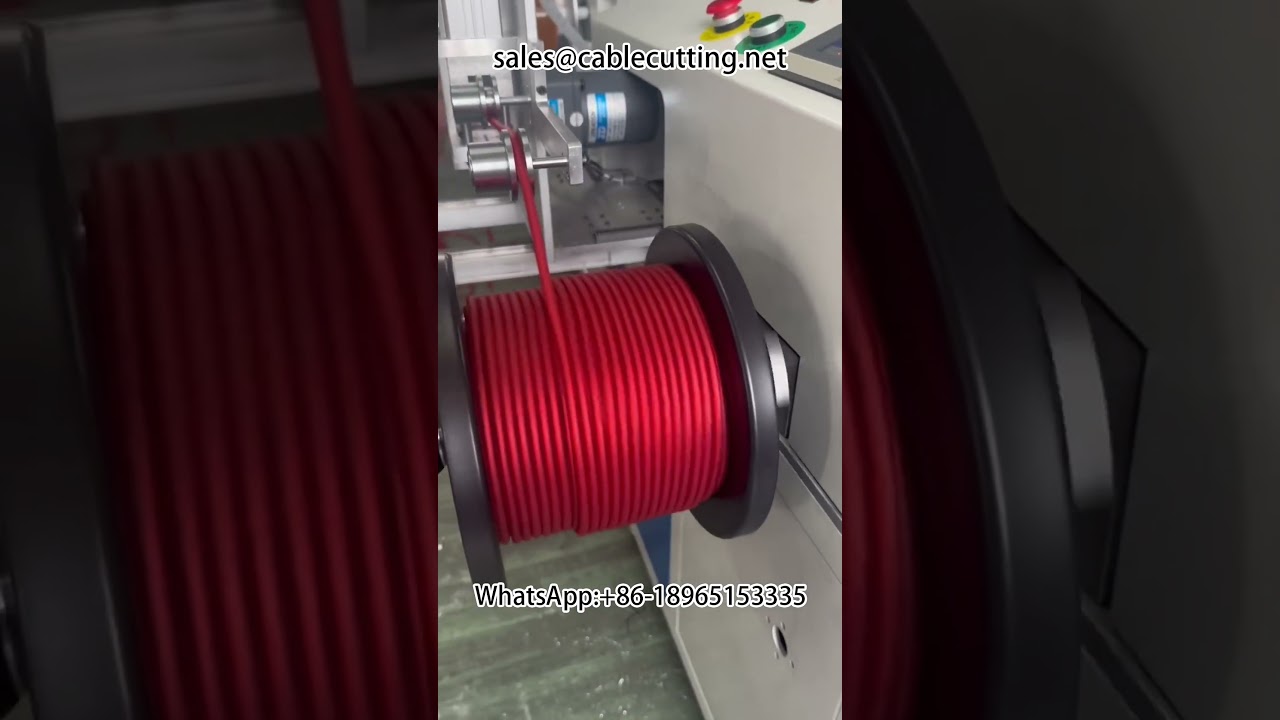 Αυτόματη Μηχανή Μέτρησης Μέτρων, Στοίχισης, Κοπής και Περιέλιξης Σύρματος #μηχανή_περιέλιξης #επεξεργασία_σύρματος
