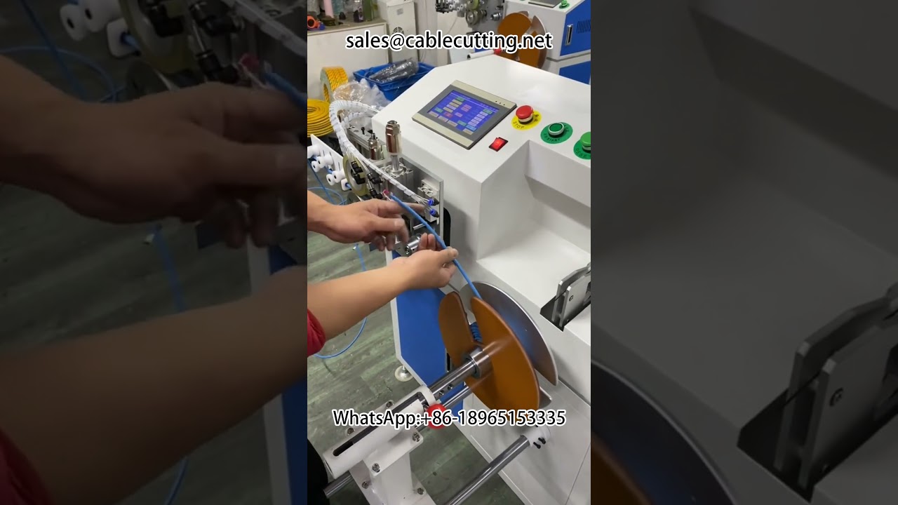 Αυτόματο μηχάνημα μέτρησης, διαλογής, κοπής, περιέλιξης και δεσίματος καλωδίων #Μηχάνημα περιέλιξης και δεσίματος