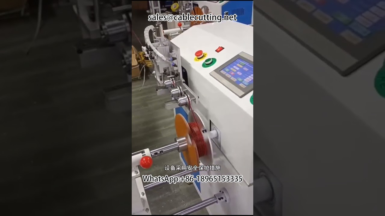 Αυτόματο Μηχάνημα Μέτρησης, Ταξινόμησης, Περιέλιξης, Κοπής & Επανατύλιξης Καλωδίων #μηχανήπεριέλιξης #συρματοδέσιμο