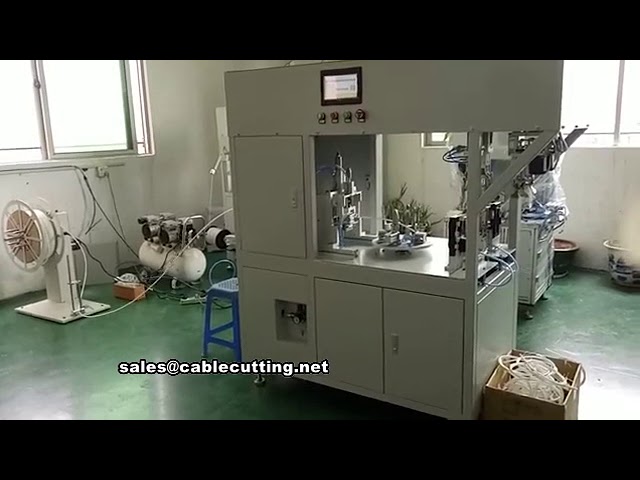 Πλήρως Αυτόματη Μηχανή Κοπής, Περιέλιξης και Δεσίματος Καλωδίων με Ταινία Στριψίματος