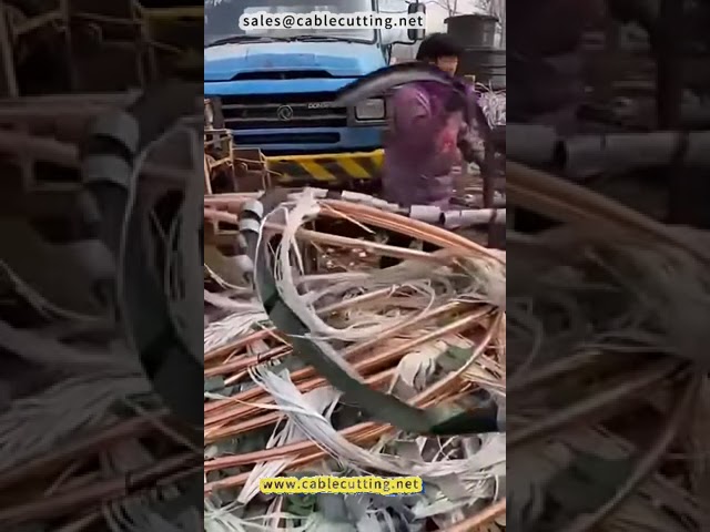 Αυτόματο Ισχυρό Μηχάνημα Απογύμνωσης Χάλκινων Καλωδίων