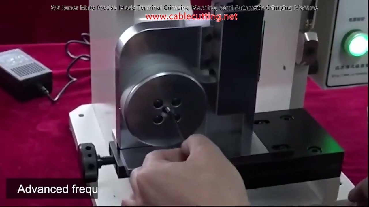 Μηχανή Τερματικής Κρίμψης 25t Super Mute Ακριβείας, Ημι-Αυτόματη Κρίμψη