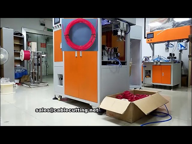 Πλήρως αυτόματη μηχανή περιέλιξης και δέσιμου καλωδίων, Αυτόματο συστραγγάλωμα καλωδίων