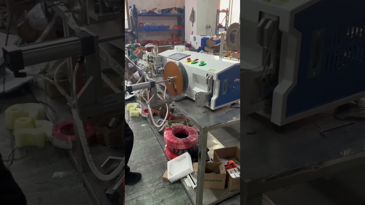 Μηχανή Περιέλιξης Συρμάτων Υψηλής Απόδοσης με Ακριβή Μέτρηση & Τακτοποιημένη Περιέλιξη #εργοστάσιο #μηχανή
