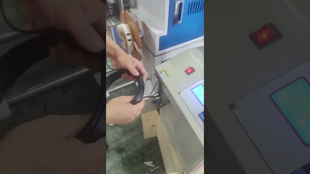 Μηχανή Μέτρησης, Απογύμνωσης & Περιέλιξης Καλωδίων - Εξοικονομήστε Βήματα Επεξεργασίας! #εργοστάσιο #μηχανή